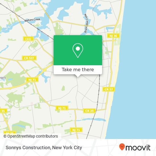 Mapa de Sonnys Construction