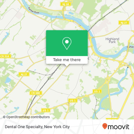 Dental One Specialty map