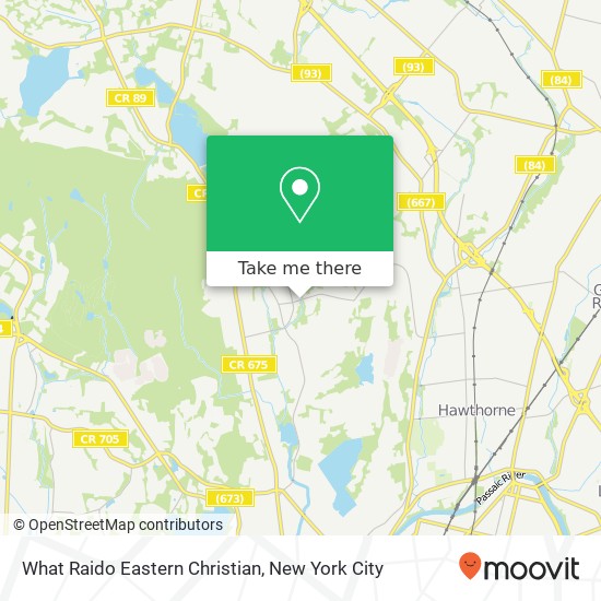 What Raido Eastern Christian map