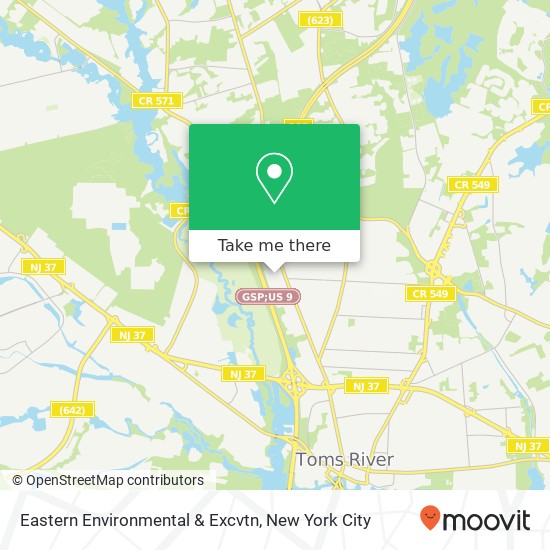 Mapa de Eastern Environmental & Excvtn