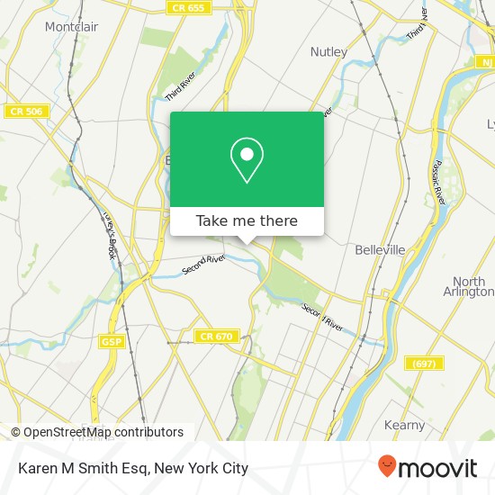 Karen M Smith Esq map