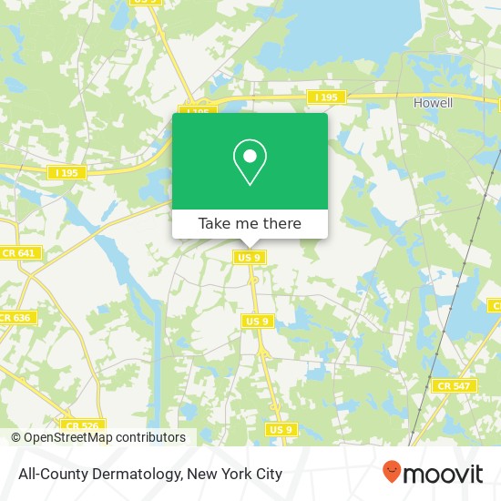 Mapa de All-County Dermatology