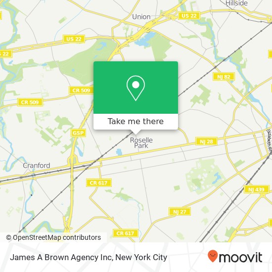 James A Brown Agency Inc map
