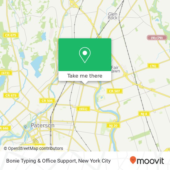 Bonie Typing & Office Support map