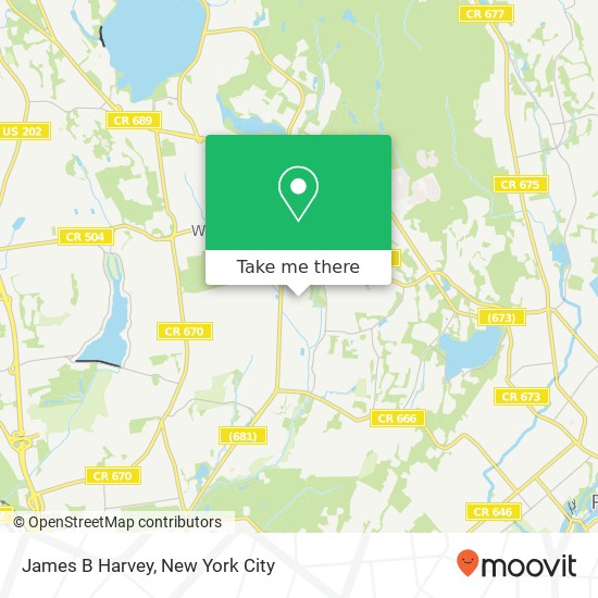 James B Harvey map