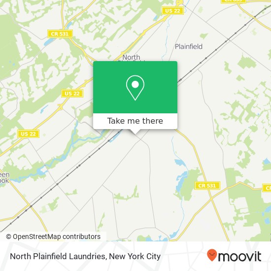 North Plainfield Laundries map
