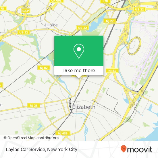 Laylas Car Service map