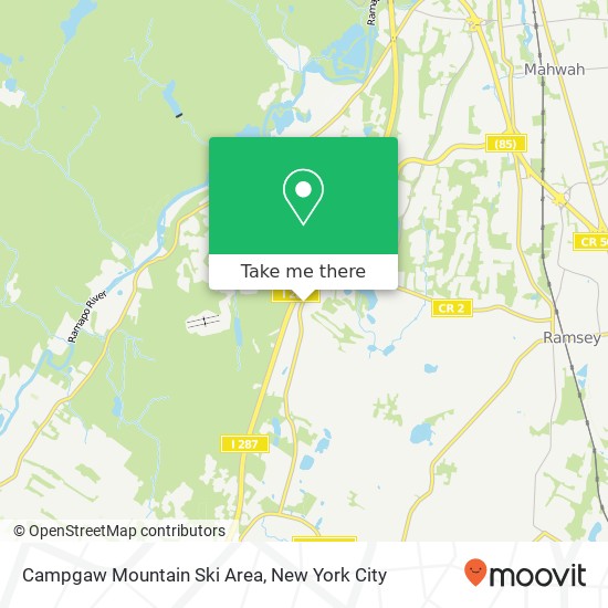 Campgaw Mountain Ski Area map