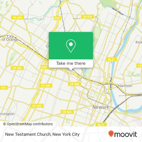 Mapa de New Testament Church