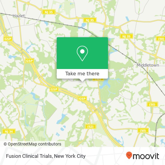 Fusion Clinical Trials map