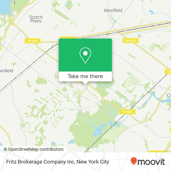 Mapa de Fritz Brokerage Company Inc