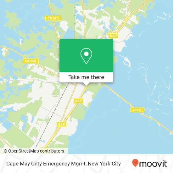 Cape May Cnty Emergency Mgmt map
