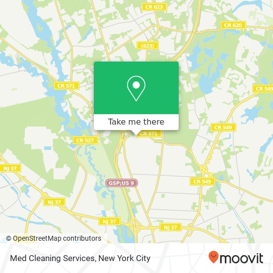 Med Cleaning Services map