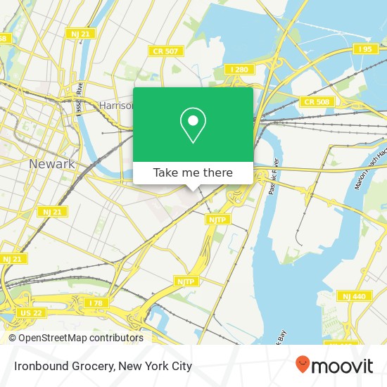 Mapa de Ironbound Grocery