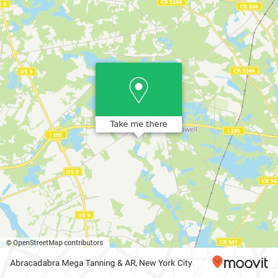 Abracadabra Mega Tanning & AR map