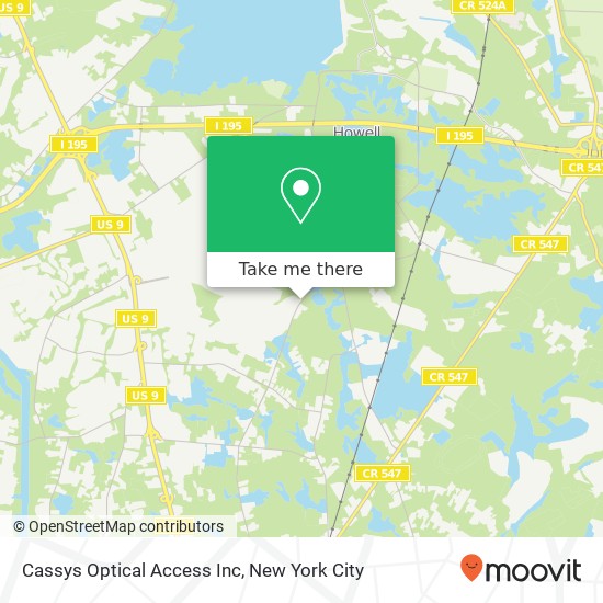 Mapa de Cassys Optical Access Inc