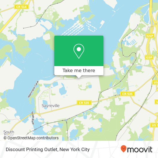Mapa de Discount Printing Outlet