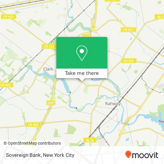 Sovereign Bank map