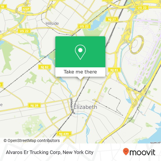 Mapa de Alvaros Er Trucking Corp