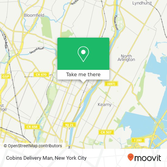Mapa de Cobins Delivery Man