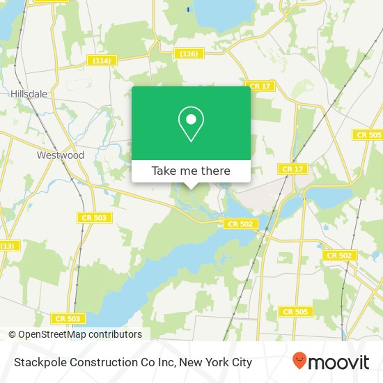 Mapa de Stackpole Construction Co Inc