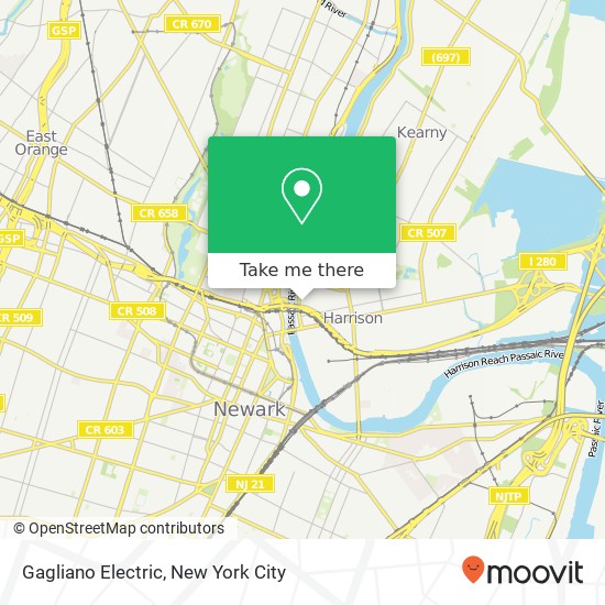 Gagliano Electric map