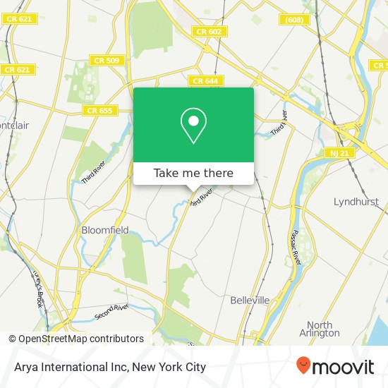 Arya International Inc map