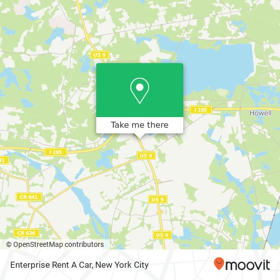 Mapa de Enterprise Rent A Car