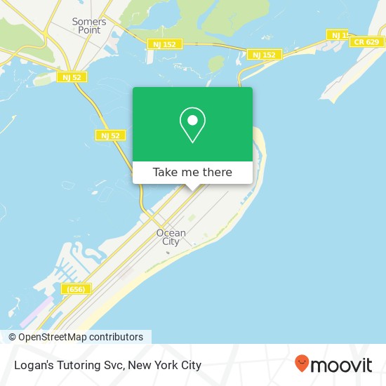 Logan's Tutoring Svc map