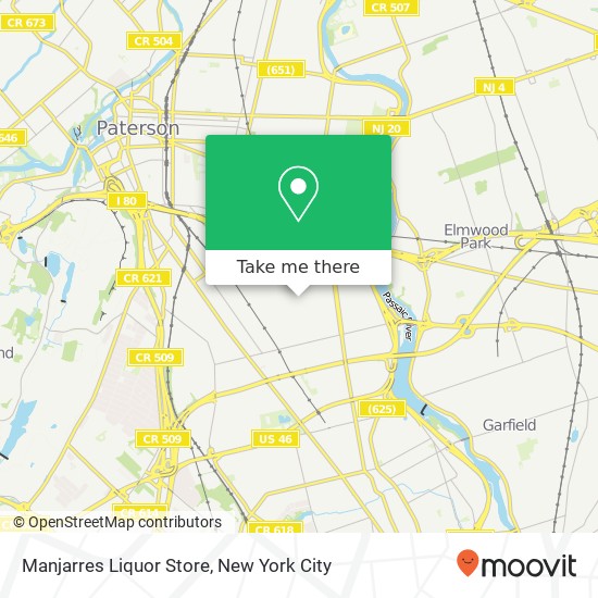 Mapa de Manjarres Liquor Store