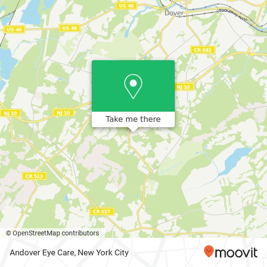 Mapa de Andover Eye Care