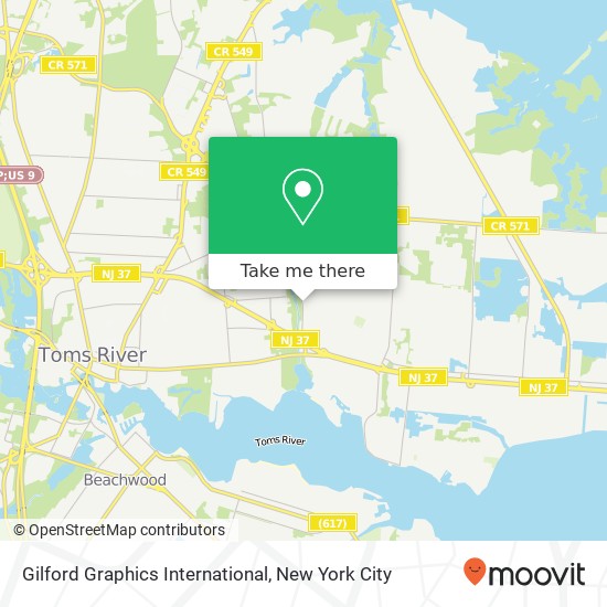 Gilford Graphics International map