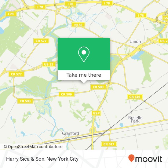 Harry Sica & Son map