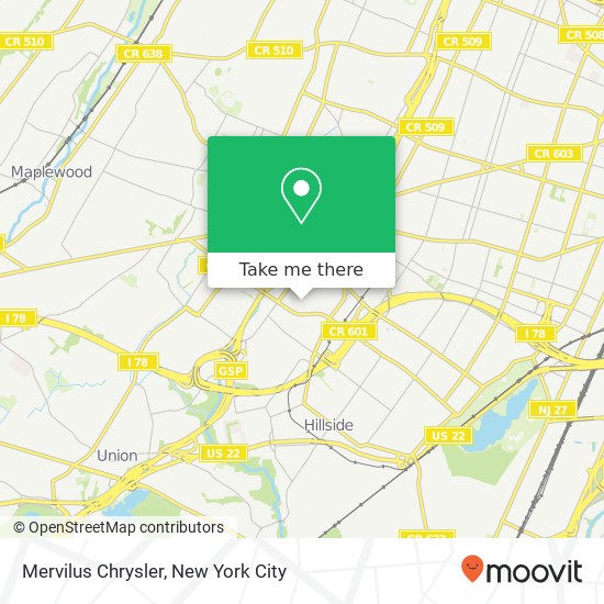 Mervilus Chrysler map