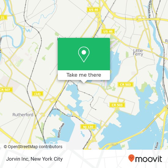 Jorvin Inc map