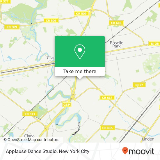 Applause Dance Studio map