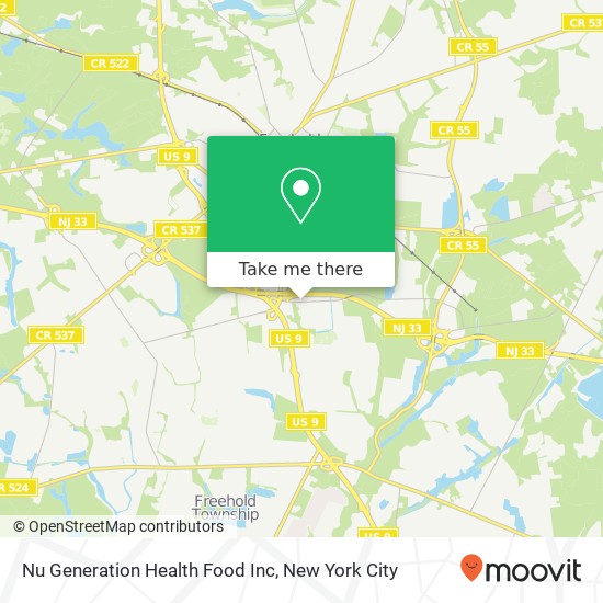 Nu Generation Health Food Inc map