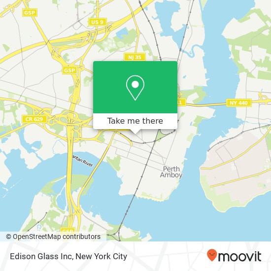 Edison Glass Inc map
