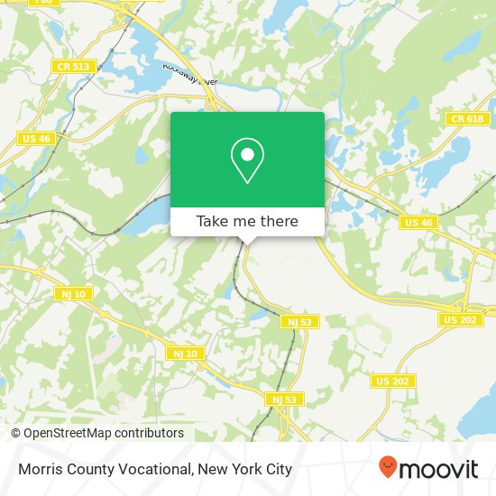 Morris County Vocational map