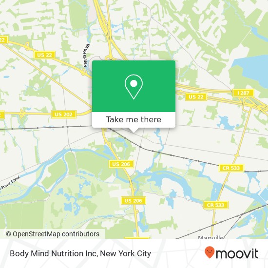 Mapa de Body Mind Nutrition Inc