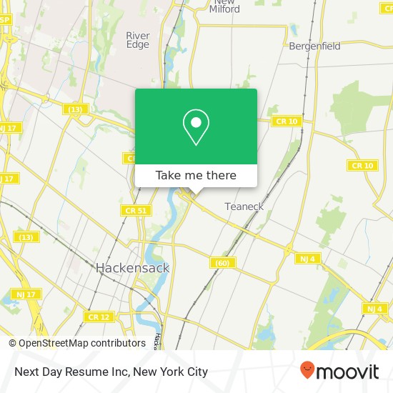 Mapa de Next Day Resume Inc