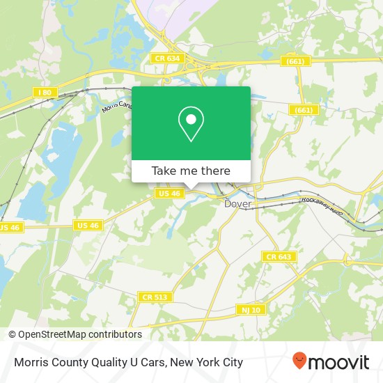 Morris County Quality U Cars map