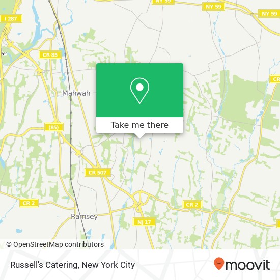 Mapa de Russell's Catering