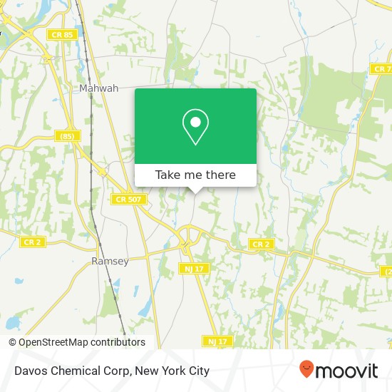 Davos Chemical Corp map