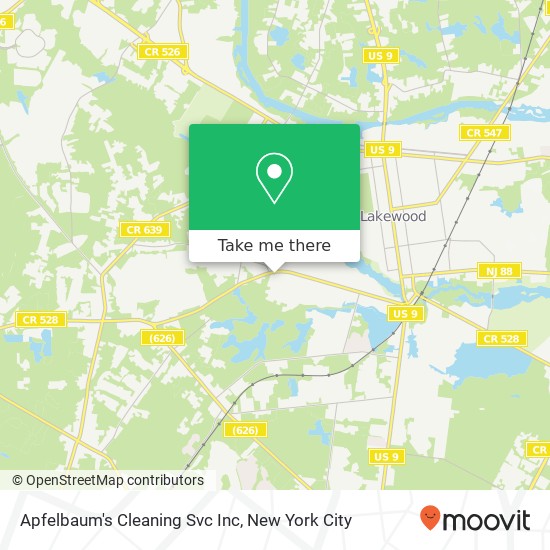 Apfelbaum's Cleaning Svc Inc map