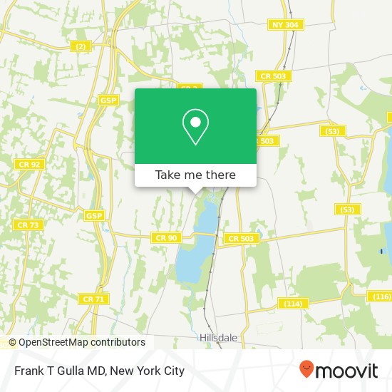 Mapa de Frank T Gulla MD