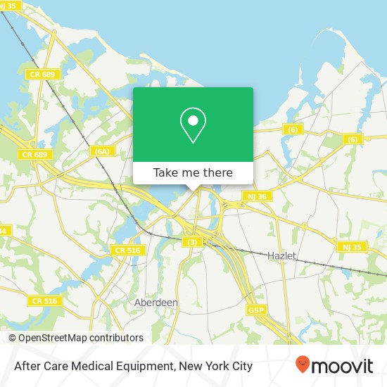 After Care Medical Equipment map