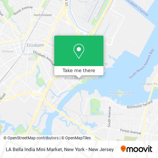 Mapa de LA Bella India Mini Market