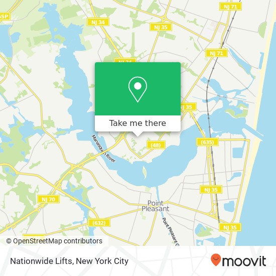 Mapa de Nationwide Lifts