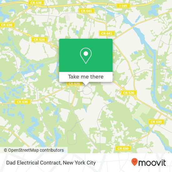 Dad Electrical Contract map